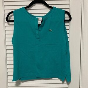 Lacoste Women's Teal Tank Top